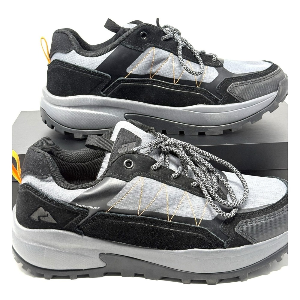 Ozark Trail Men's Waterproof Hiking Shoes Size 11 Low Hiker Black Rugged Outsole